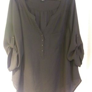 Black sheer blouse
